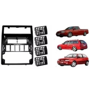 Moldura Painel + 4 Difusor Ar Gol Parati Saveiro G2 95 A 99