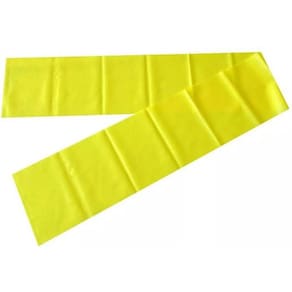 Kit 5 Faixa Elástica Leve Tipo Thera Band Latex 1Mt Amarelo