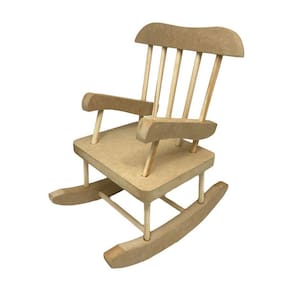 Cadeira De Balanço Grossa G Em Mdf Decoração