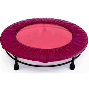 Cama Elástica Mini Jump Profissional Rosa + Capa Rosa
