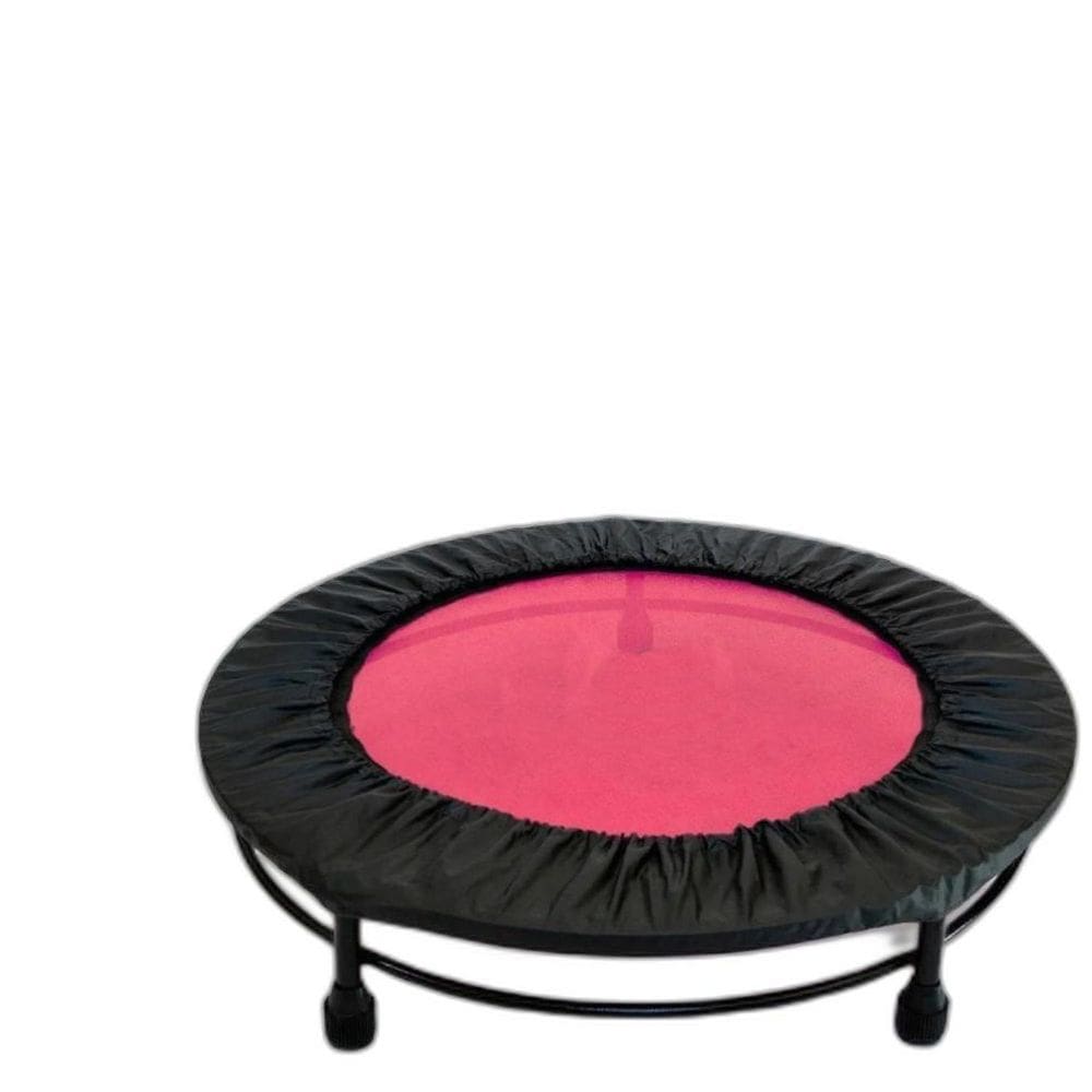 Cama Elástica Mini Jump Profissional Rosa +Capa + Colchonete