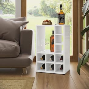 Mesa Lateral Sala Adega Bar Aparador Retrátil Branco Comprar Móveis Em Casa