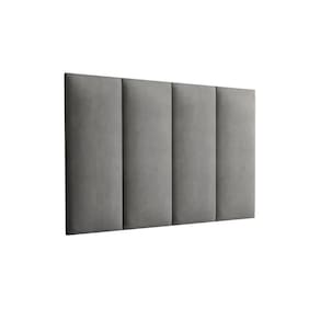 Painel Cama Box Valence 0,90 Tecido Suede Cor Cinza