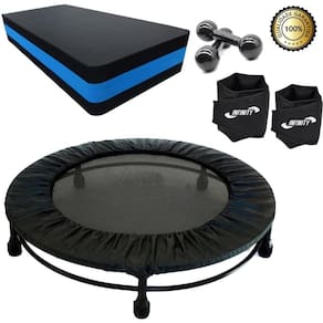 Kit Aeróbico Mini Jump+Halter 3 Kg+Caneleira3 + Step + Capa