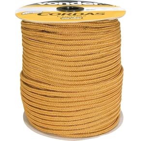 Corda Multifilamento Trançada 12,0Mm 11,0Kg 111 Metros Ouro