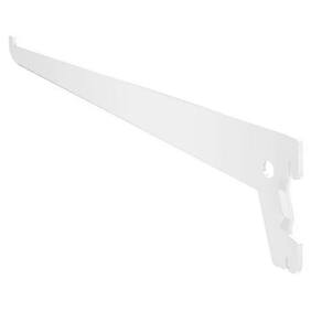 12 Pçs Suporte Simples 30Cm Branco Para Cremalheira