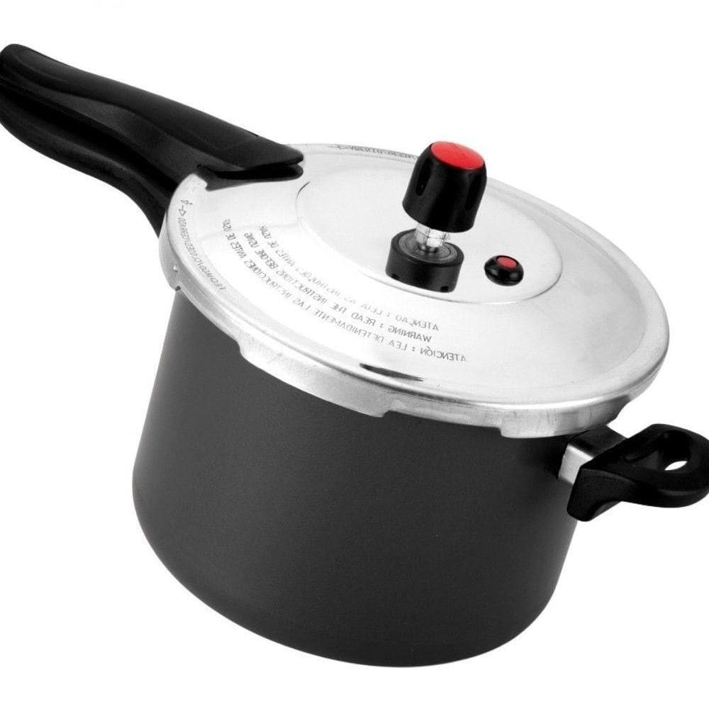 Panela De Pressão Antiaderente Premium 4,5 Litros Fechamento Externo, Cinza