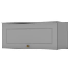 Armario Aereo Basculante Mdf 80 Cm Americana C354 Cinza Henn