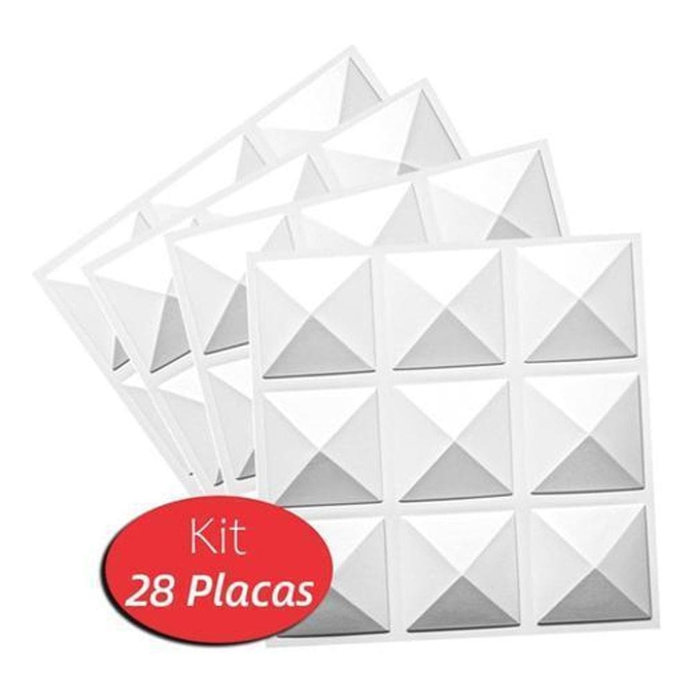 28 Placas Decorativas 3D Revestimentos Paredes Tetos Prisma