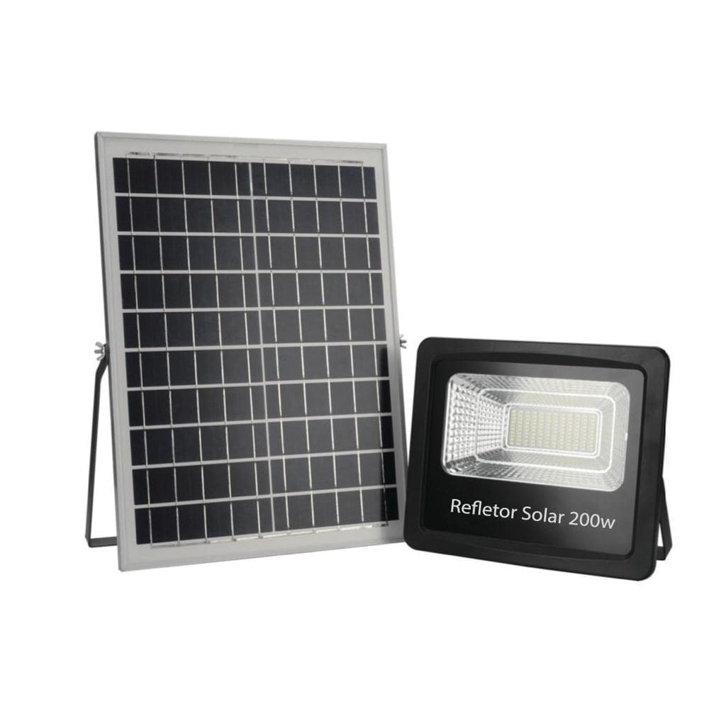 Refletor Solar Led Holofote 6000K Lâmpada Luz Solar