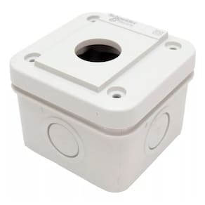 Botoeira 1 Furo 22mm Schneider Xale1 Harmony Cinza Claro