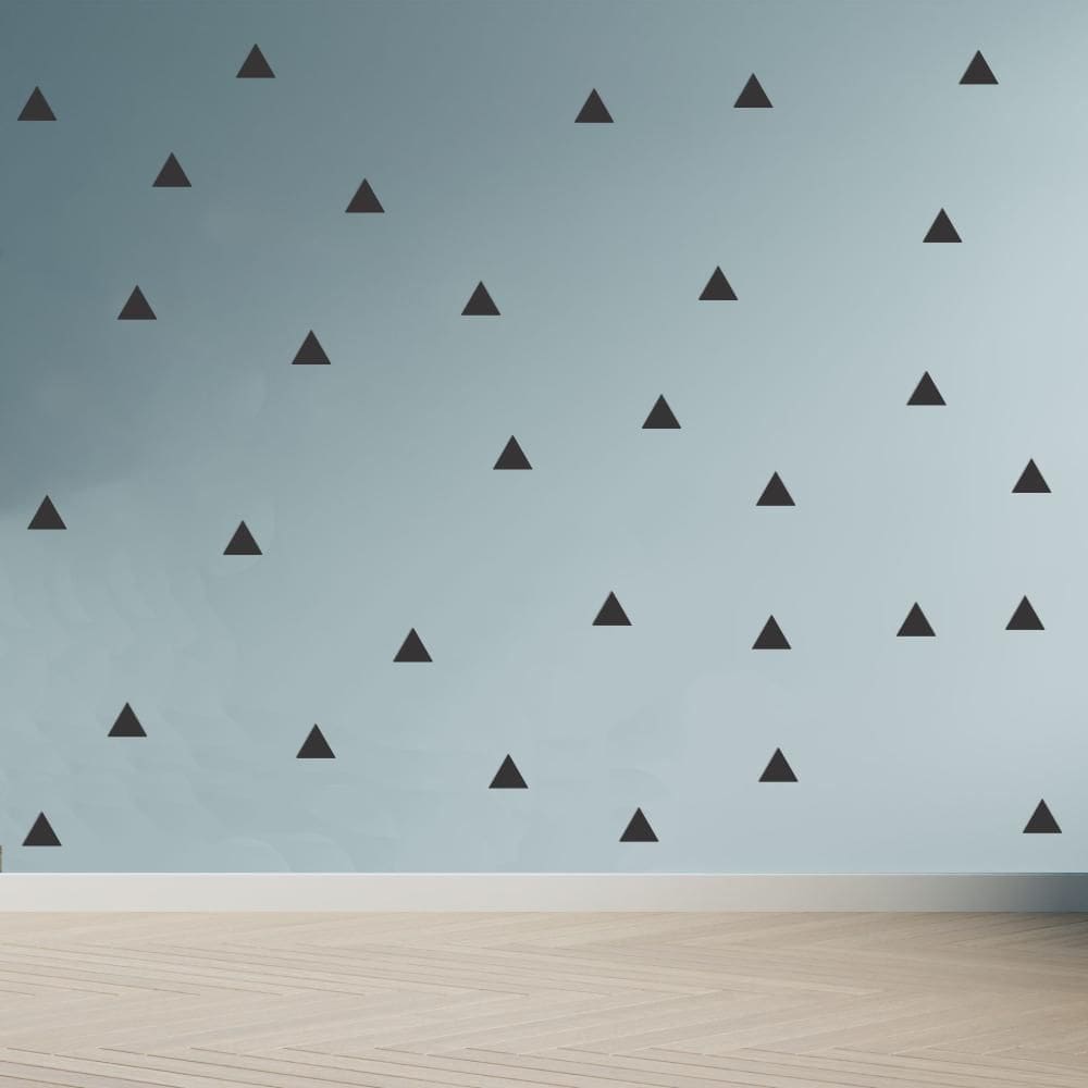 Adesivo Decoração Infantil Triângulos Pretos 180 Unidades