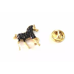 Broche Cavalo Country Rodeio Folheado A Ouro 18k