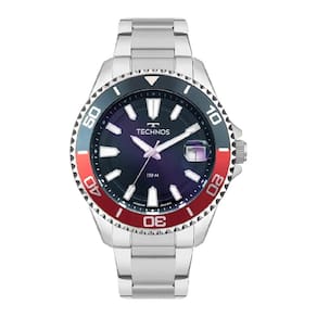 Relógio Technos Masculino Ref: 2415ej/1a Acqua Diver Prateado