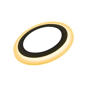 Painel Led Taschibra Redondo Embutir 18+6W Dual Color Black