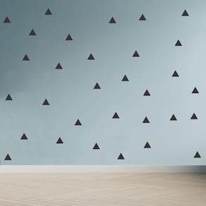 Adesivo Decoração Infantil Triângulos Pretos 180 Unidades