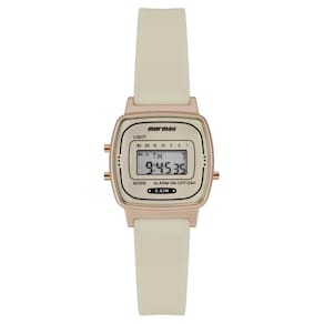 Relógio Mormaii Feminino Ref: Mo13722e/8x Retangular Vintage Digital Rosé