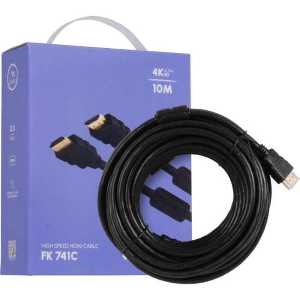 Cabo Hdmi Com Filtro 4k 10 Metros Hd2010 Fortrek Fk 741c