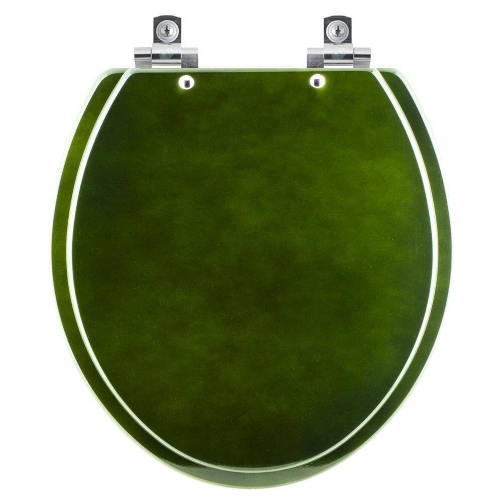 Assento Sanitário Com Amortecedor Convencional Oval Verde Degrade Para Todos Os Fabricantes