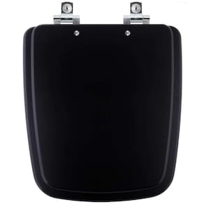 Assento Sanitario Fechamento Lento Boss Matte Black Preto Fosco Para Louça Incepa 6lpf