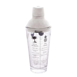 Coqueteleira Lyor Coimbra Vidro C-tampa De Aço Inox 420ml