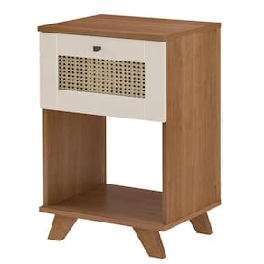 Mesa De Apoio 1 Gaveta 64 Cm 4673 Cinamomo Off White Arly