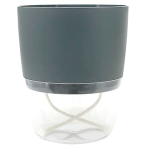Vaso Acqua Autoirrigável (12x14) Cor Grafite VASART
