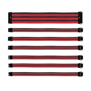Kit De Cabo De Extensão Sleeved Psu 30 Cm Com Capa De...