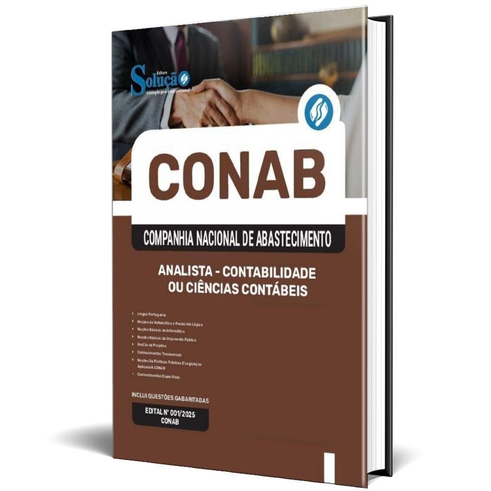 Apostila Conab 2025 Analista Contabilidade Ou Ciências