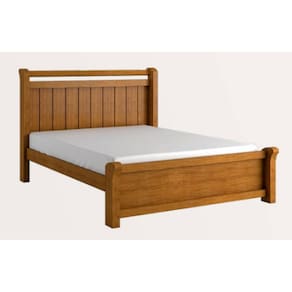 Cama Casal Queen 1,60m  MDF reforçada - Zara -Nature - Bianchi Móveis