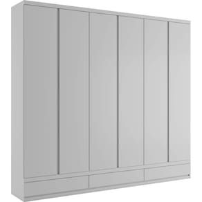 Guarda-roupa 9 gavetas 2,70m -Paris-Branco - Bianchi