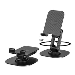 Suporte de telefone celular CXTX com rotação de 360° para mesa preto