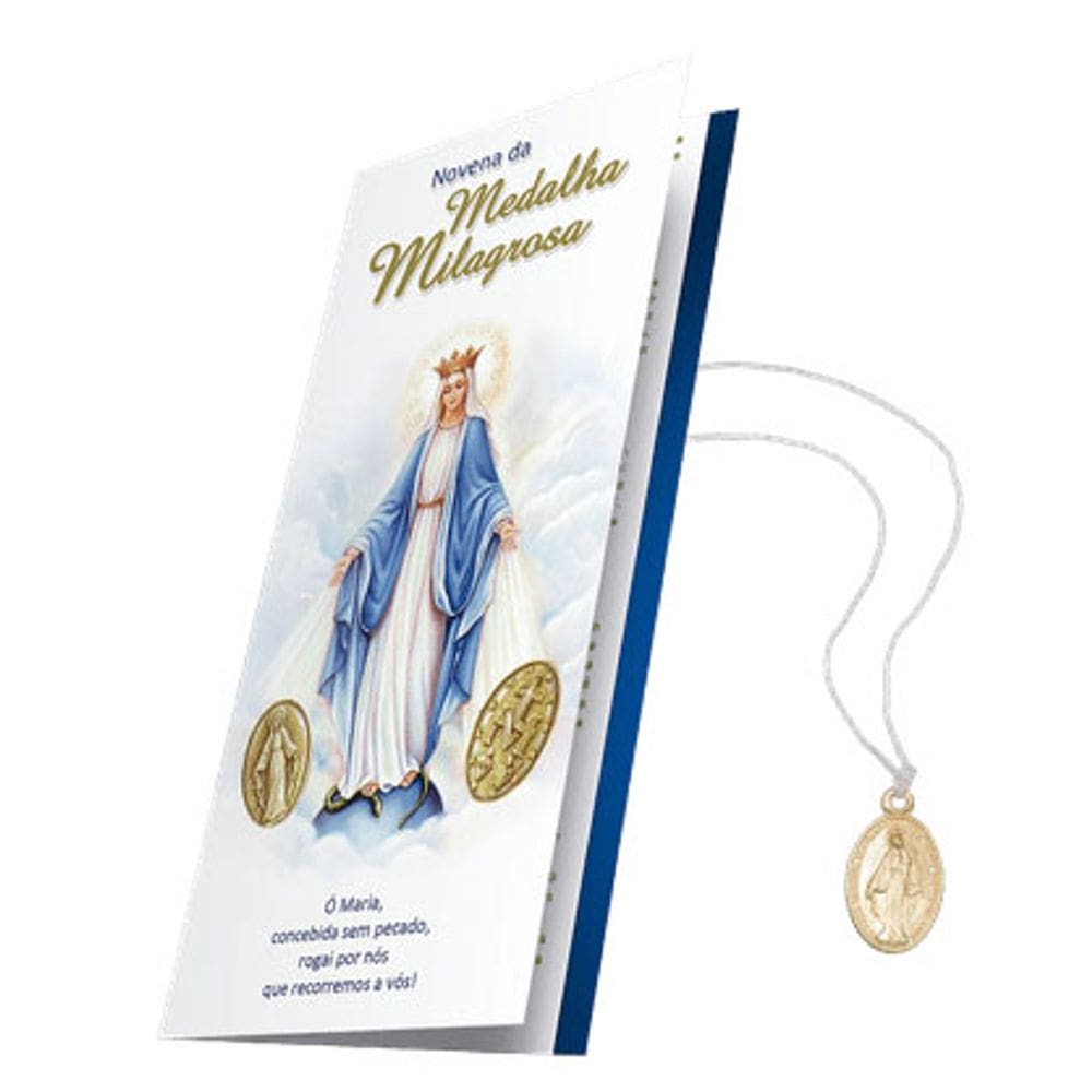 Medalha Milagrosa Alumínio Dourado Novena