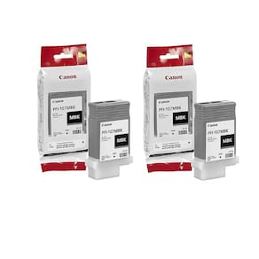 Cartucho de tinta Canon PFI-107MBK Matte Black - 2 pacotes
