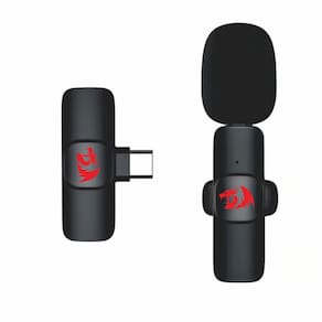 Microfone Lapela Redragon Athan USB-C 2.4GHz Com ANC 20000KHz - GM93