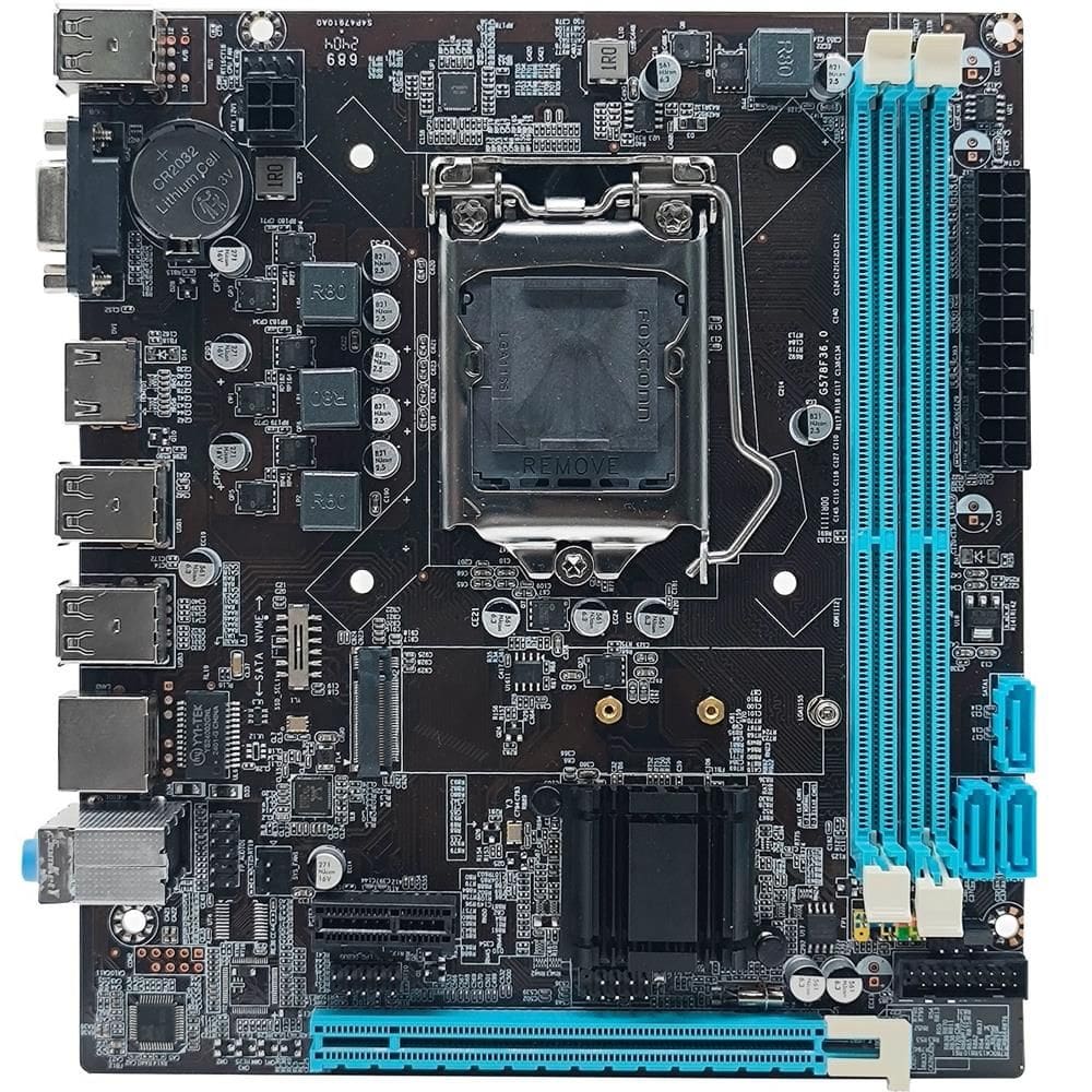 Placa Mãe YON H61G578 GL V2, Chipset H61, Intel LGA 1155, mATX, DDR3