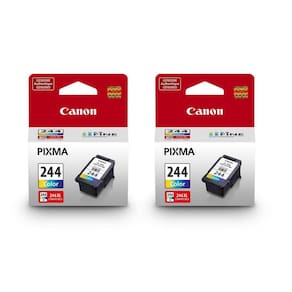 Cartucho de tinta Canon CL-244 Color 6.2mL, pacote com 2 unidades para PIXMA