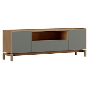 Rack Para Tv 65 Polegadas 2 Portas 1 Gaveta 180 Cm 2154 Oak Ferrolack Milani Store