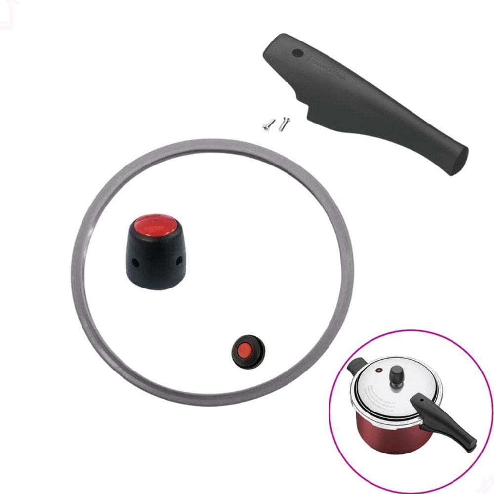 Kit Borracha Válvula Peso E Cabo Panela Pressão Tramontina Vancouver 6 Litros - 24 cm