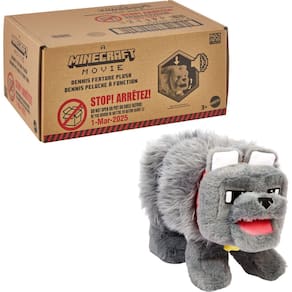 Brinquedo de pelúcia Mattel Minecraft Interactive Dennis The Wolf
