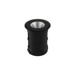 Embutido de Solo Led Taschibra Thin 3W Bivolt Preto 3000K Luz Amarela