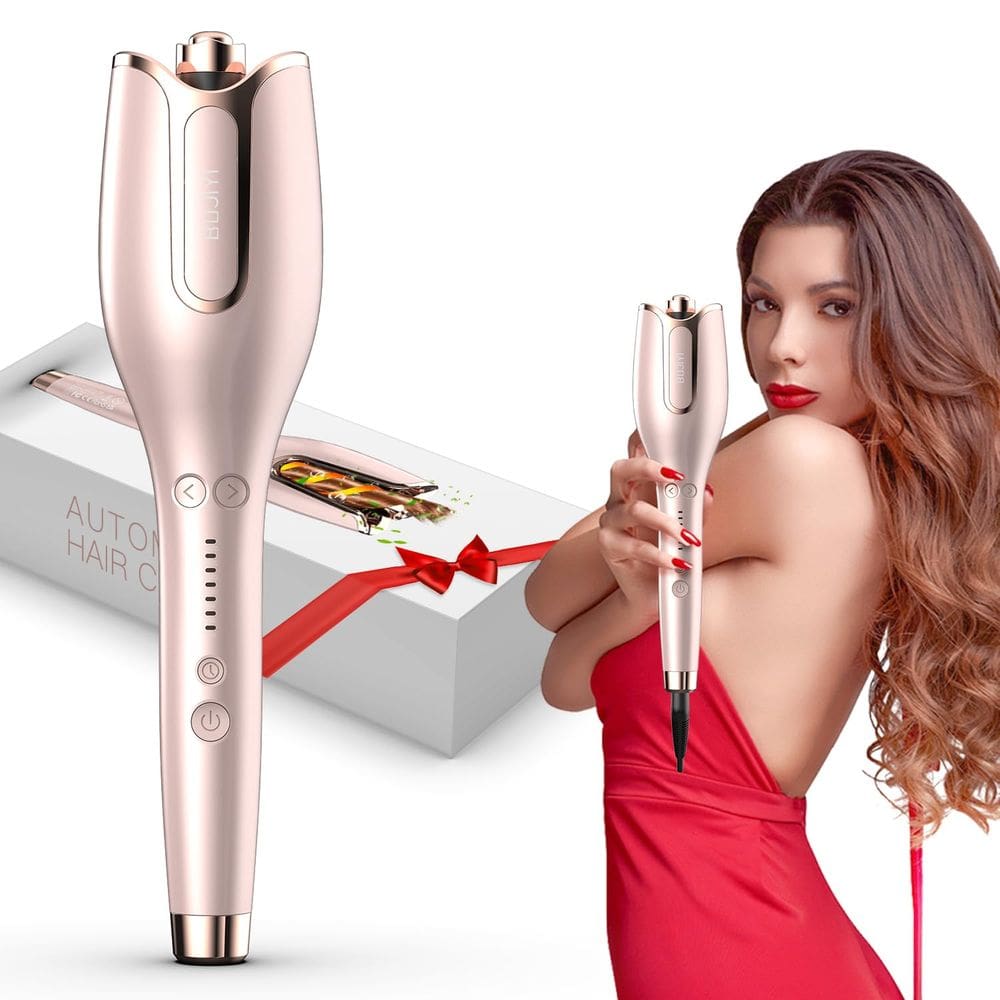 Modelador de cabelo BUJIYI Ferro de ondulação automático de cerâmica de 1 polegada