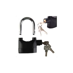 Cadeado Sonoro Prova D Água Anti-furto 110db Cor Preto-B-MAX