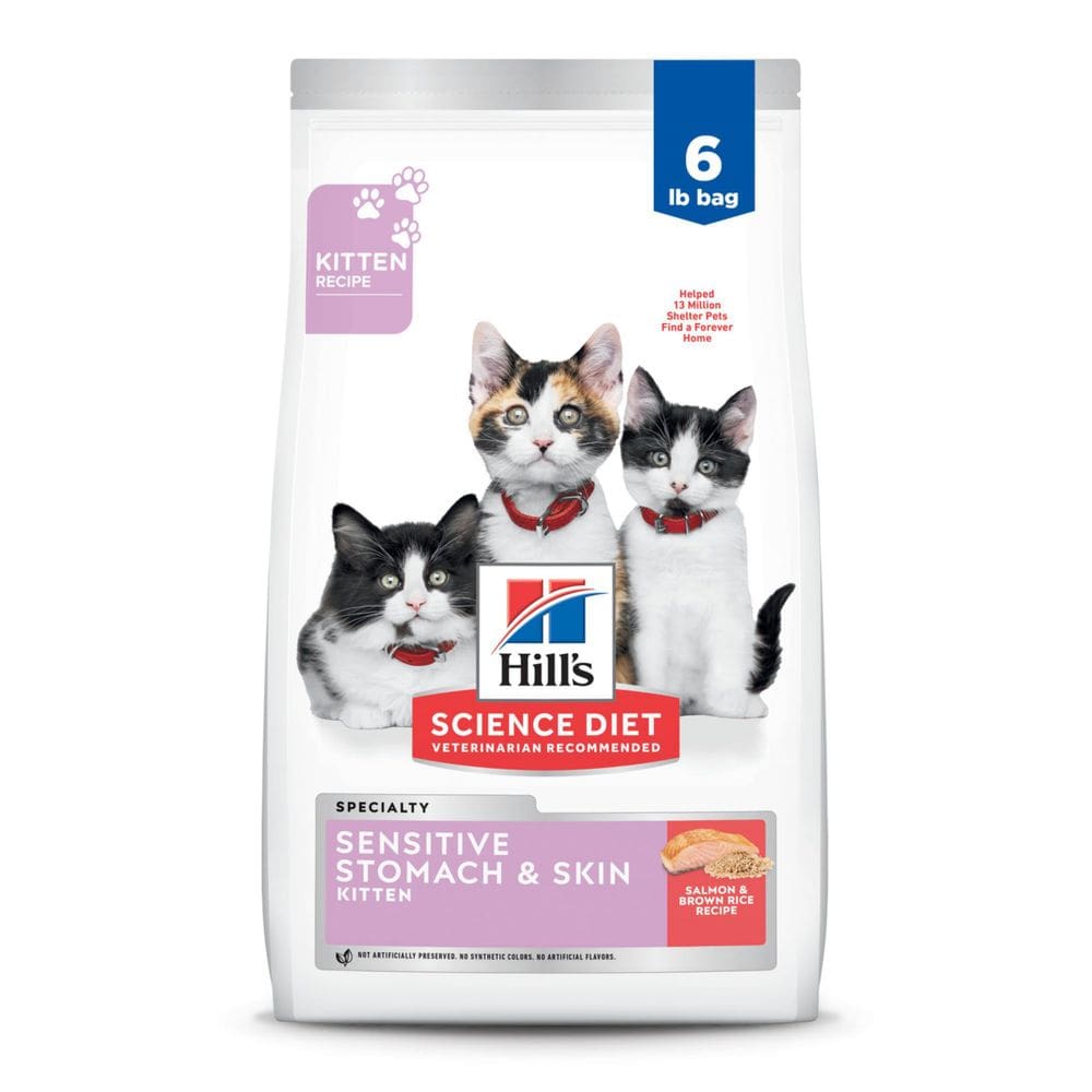 Gatinho Cat Food Hill`s Science Diet Sensível para Estômago e Pele