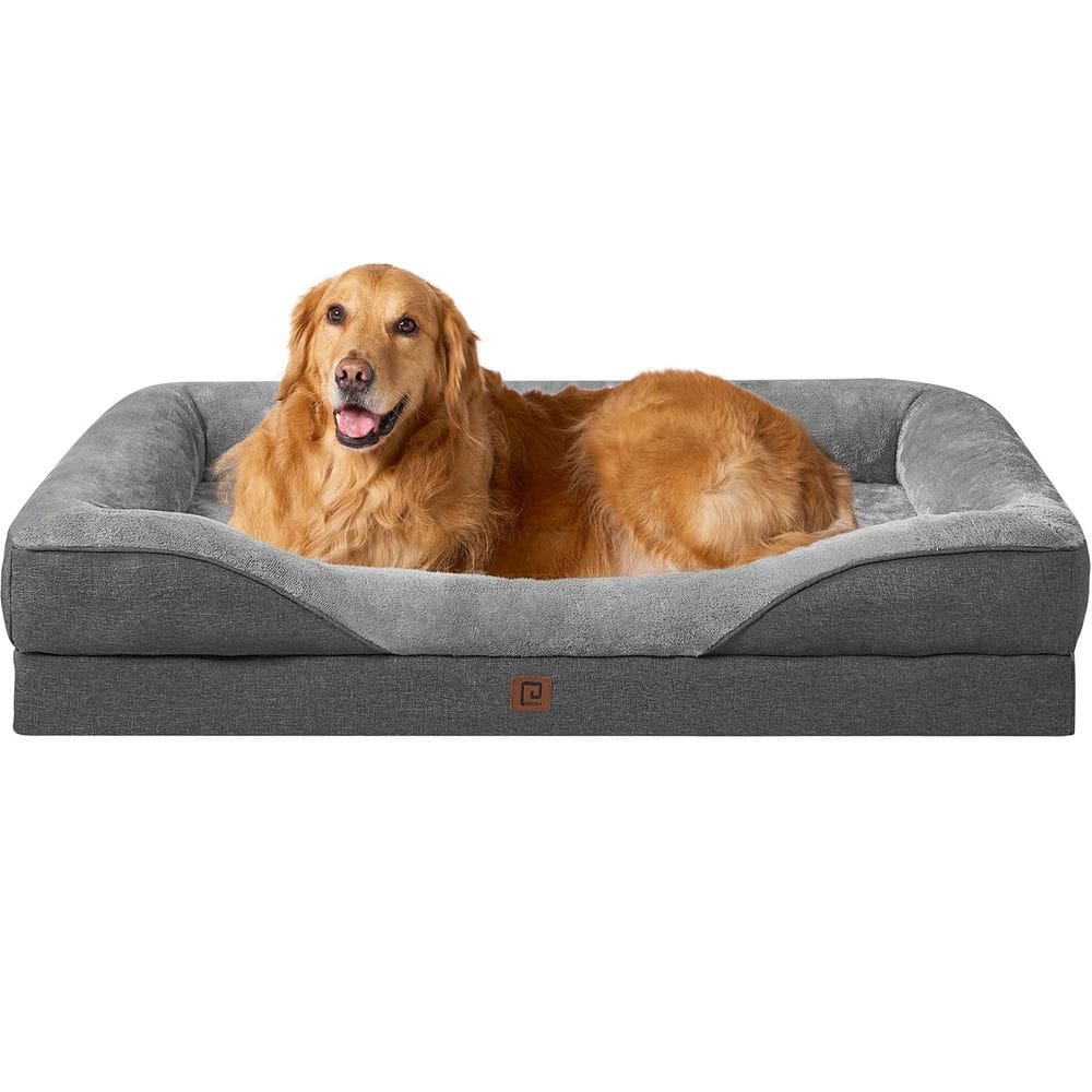 Cama para cães EHEYCIGA Memory Foam XL ortopédica impermeável 42x30x19cm