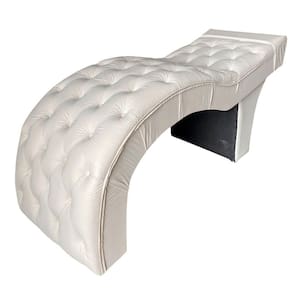 Maca Estética Estofada M1 80cm Corino Bege - In9 Decor