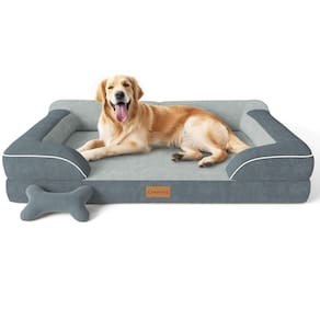 Cama para cães CWAWZ, gel de resfriamento ortopédico extra grande, espuma viscoelástica