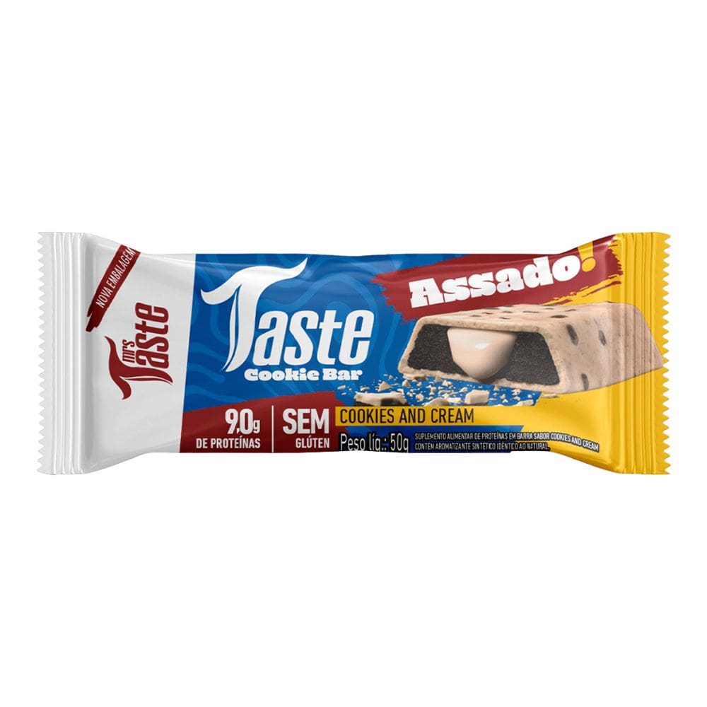 Taste Cookie Bar Mrs Taste (50g) Cookies & Cream