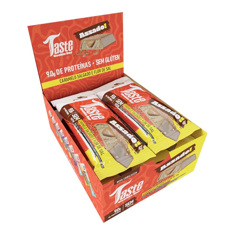 Taste Cookie Bar Display Mrs Taste (600g) Caramelo Salgado