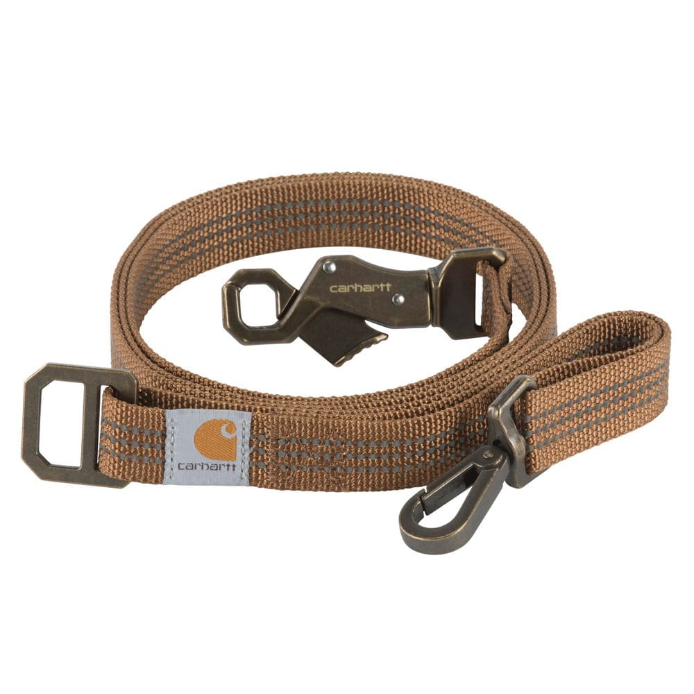 Coleira para cães Carhartt marrom/latão escovado grande